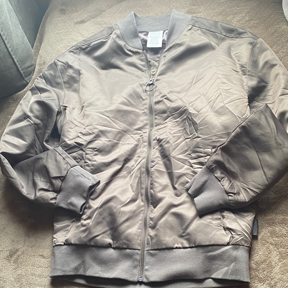 Men's Reebok Classic Gray Bomber Jacket